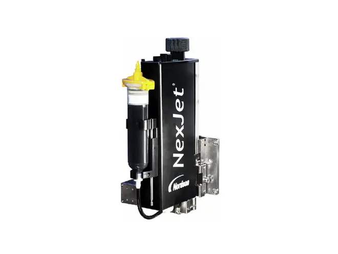 Sistem Dispensing Jet ASYMTEK NexJet NJ-8 dengan kartrid pengaliran ReadiSet.